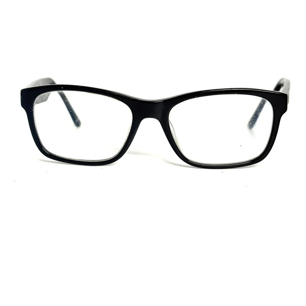 Lacoste L3612 001 Black Rectangular Eyeglasses Frames 49-16-135 Croc Logo‎